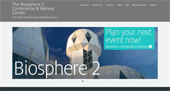 Desktop Screenshot of biosphere2conference.org
