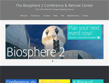 Tablet Screenshot of biosphere2conference.org